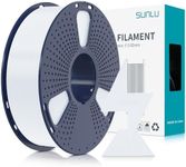 SUNLU High Speed PLA Filament 1.75mm, Up to 600mm/s Fast Printing, High Flow Speedy, Dimensional Accuracy +/- 0.02mm, 1KG White