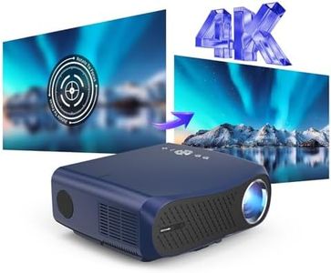 Smart Projector 4K HDR WiFi 6 Bluetooth NFC, 1700ANSI Lumen Daytime/Daylight Viewing, Android TV Proyector with Netflix Dolby Audio HDMI ARC, Auto Focus & Keystone, Zoom, for Movie Gaming Presentation