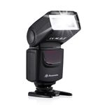 Powerextra DF-400 Flash Speedlite with M/S1/S2 Mode, Camera Flash for Canon Nikon Pentax Samsung Fujifilm Olympus Panasonic Sigma Minolta Leica Ricoh DSLR Digital Cameras with Single-Contact Hot Shoe