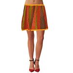 Sttoffa Skirts for Women Multi Color Skirt Short Mini Skirt Cotton Girls Wear Skirt Multi Color Mini Length (SFKC15-0001 Size 5XL)