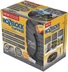 HOZELOCK - Hybrid Watering Hose Tuffhoze 25 m : Extremely Flexible, Tuff-Fibre Woven Technology, Suitable for High-pressure Cleaners (40 bar), Durable hose: Ready to Use [8125 8000] Grey