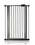 Safetots Extra Tall Metal Safety Gate Pressure Fit, 75cm - 82.6cm, Matt Black, 104cm in Height, Extra Tall Stair Gate, Tall Baby Gate, Easy Installation