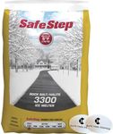 Elite Tool Center SafeStep 3300 Premium Ice & Snow Melter Rock Salt Fast Acting 50lb Bag Sodium Chloride Crystal Halite (806653) with Stickers