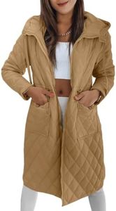 Imily Bela Womens Long Quilted Puffer Jackets Lightweight Hooded Outerwear