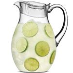 MosJos Acrylic Pitcher with Lid (72 oz), Lightweight, Shatterproof, BPA-Free Clear Pitcher, Ideal for Sangria, Lemonade, Water, Juice, Iced Tea, Milk & More