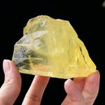 Apengshi 1pcs Citrine Raw Crystal 0.77-0.99lb Natural Crystal Healing Stones Rough Crystal Gemstones for Tumbling, Polishing, Home Decoration, Fish Tank Decoration DIY, Wicca Therapy