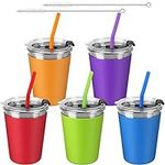 5Pack Kids Cups with Straws and Lid