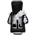 Murray Sporting Goods Golf Shoe Bag - Zippered Golf Shoe Carrier Bag with Mesh Ventilation - Side Pockets for Golf Balls, Golf Glove, Tees and Other Golf Accessories