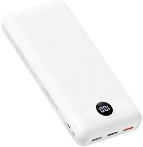 VEGER Power Bank 27000mAh, PD 20W Ricarica Rapida Caricatore Portatile, 4 Uscite e 2 Ingressi Batteria Esterna con LED Display Compatibile con iPhone/iPad/Android