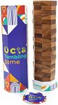 BSIRI Octa Tumbling Tower Game - Wooden Stacking Game, Kids Games, Building Game, Party Games for Adults and Family, Ideal for Game Night, Home Decor for Living Room Classroom Office