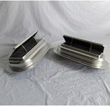 HorseTrailer Air Flow Roof Vent 1 Pair Aluminum Popup High Profile Gasket Bi-Directional Watertight