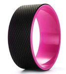 Bodylastics Yoga Wheel for Women and Men Fitness 13 Strong, Sweat Resistant & Eco-Friendly (Rose Red/Black)