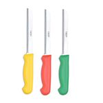 cartini Godrej Knife I Handy Knife for Kitchen and Hospitality I for Cutting Heavy Duty Kitchen Applications I 7" High Grade Stainless Steel, Long Lasting Life I 1 Year Warranty I Pack of 3