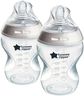 Tommee Tippee Natural Start Anti-Colic 9 oz BPA Free Baby Bottles, 0+ Months, Slow Flow Breast-Like Nipple, Self Sterilizing, Designed for Seamless Transition Between Bottle & Breast, Clear, Pack of 2
