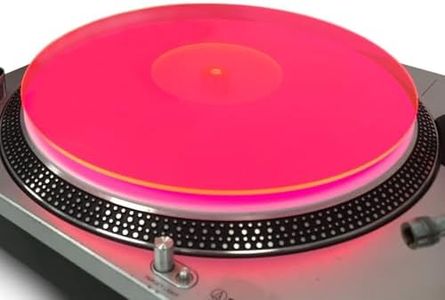 Acrylic Turntable Mat-Platter Vinyl Slipmat for 12 Inches LP Players-Reduced Noise & Improves Sound Quality & Provides Tighter Bass-Anti Static Record Player Mat.