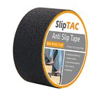 Grip Tape - Heavy Duty Anti Slip Tape for Stairs Outdoor/Indoor Waterproof Safety Non Skid Roll Steps Traction Tread Staircases Grips Adhesive Non Slip Strips Nonslip Walk Black (2inch x 33 Feet)