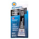 Permatex 80012 Black Cut Gasket Coating, Flexible, Oil-Resistant Silicone Sealant for Paper, Cork & Rubber Gaskets, Extends Gasket Life, Fills Scars, Tack-Free in 1 Hr, 2 Oz.