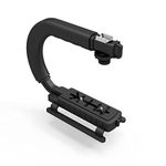 DREAMGRIP Original C-Shaped Pan Stabilizer | Upgraded model of Professional Stabilizing Handheld Grip with Cold-Shoe Mount Stand Holder for any Smartphone, DSLR, Action Camera