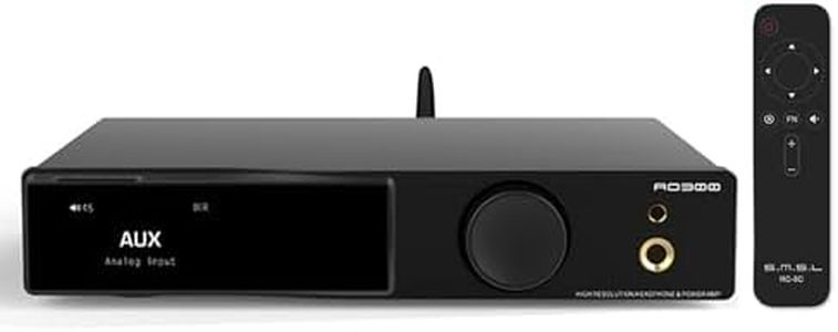 SMSL AO300 Power Amplifier DAC Headphone Amp 2.1CH 165Wx2 Amplifiers with MA5332MS IC MQA MQA-CD DAC CS43131 IC 4.4mm/6.35mm 768K/32Bit XMOS XU316 USB/BT/Coax/Opt/RCA/HDMI ARC Input Amps