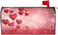 Valentine's Day Mailbox Cover Red a