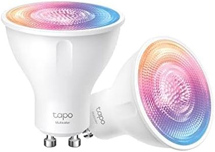 TP-Link Tapo Smart Wi-Fi Spotlight, Multicolour, White Tunable, Smart Home Security System, Energy saving, Dimmable, GU10, 3.7W, Remote Control, Schedule & Timer, No Hub Required (Tapo L630)