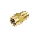 sourcing map Brass Pipe Fitting, 5/8-18UNF Flare Male to 1/4NPT Female Thread, Tubing Adapter Hose Connector, for Air Conditioner Refrigeration