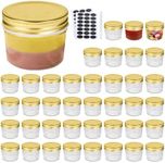 QAPPDA 4oz Glass Jars With Lids,Sma