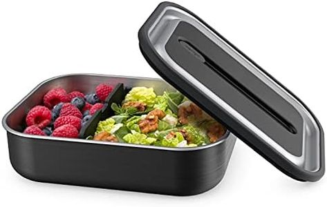 Bentgo Stainless Steel Lunch Box Container Storage Carbon Black One Size