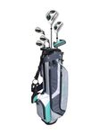 MacGregor Golf Ladies CG3000 Stainless Steel Irons Golf Club & Stand Bag Half Package Set, Ladies Right Hand, Silver