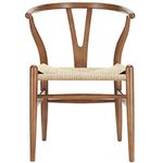 Replica Hans Wegner Wishbone Dining Chair Walnut, Set of 1