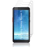 J&D Compatible for Galaxy Xcover 5 Glass Screen Protector (3-Pack), Not Full Coverage, Tempered Glass HD Clear Ballistic Glass Screen Protector for Samsung Galaxy Xcover 5 Glass Film