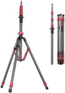 FreeSea Light Stand Carbon Fiber, Adjustable Tripod Stand for Photography, 260cm/102inch Studio Sturdy Tripod for Speedlite Flash Softbox Strobe Light Camera with Carrying Bag