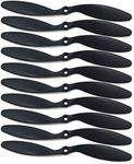 skrnrhrery Propeller 8060 8x6 for RC Airplane Quadcopter Black Soft Propeller Blades Fold Resistant with 3.17 Shaft Diameter XXD Motor 10 Pieces Prop Accessories