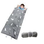 H.B.YE Sleeping Bag Cotton and Velvet with Angel Ears Print for Children / Babies at Low Ages / Pre-School Nap 118 x 52 cm