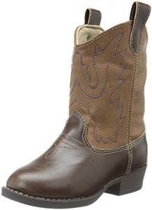 Baby Deer Kids Pointed Toe Western Boot, Brown, 6 Toddler