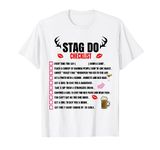 Stag Do Checklist Dares Game T-Shirt