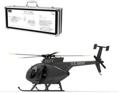 Remote Control Helicopter, 1/16 Scale YU XIANG MD500 250-Class 2.4G 9CH RC Little Bird Military Helicopter Model with GPS & Optical Flow Positioning, 6G/3D Switchable Flight Modes (RTF/Black)