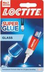 Loctite 1628817 Glass Bond, Glass Glue, Instant Super Glue for Glass, Easy to Use and Durable Clear Glue for Long-term Reusability, 1 x 3g