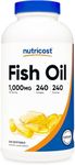 Nutricost Fish Oil 1000mg (560mg of Omega-3), 240 Softgels