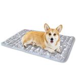 Dog Crate Mat, Soft Bed Mat with Cute Prints, Anti-Slip Bottom Dog Mat Washable, 30" x 19" for Small and Medium Dogs and Most Cats. Pet Mattress for Dog Sleeping