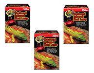 Zoo Med Nocturnal Infrared Heat Lamp 100 Watts - Pack of 3