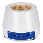 Labasics Heating Mantle, Heating and Stirring Electromantles Electrothermal Lab Heating Mantle with Magnetic Stirrer 0-1400 RPM Temperature Control 110V/450℃ 450W, 2000 ml