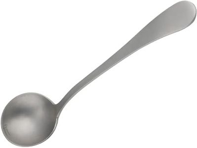 KOGU 43373 Shimomura Co., Ltd. Coffee Cupping Spoon, Long (Made in Japan), Dishwasher Safe, Total Length 7.5 inches (192 mm), Scoop from Deep Containers, Tasting, Tasting, Measuring, Scale Included,