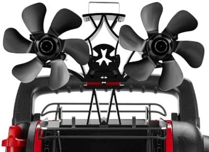 Wood Stove Fan Heat Powered, Dual Motor Fireplace Fan with Tray for Heater