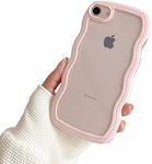 Ownest Compatible for iPhone 7/8/SE Case with Clear Cute Kawaii 3D Cartoon Lens Design Pattern Color Border for Girls Women Soft TPU Protective for iPhone 7/8/SE-Pink