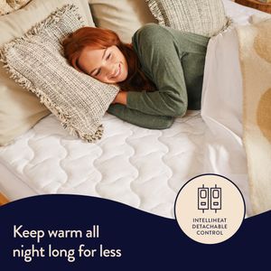 Dreamland King Size Bamboo Electric Blanket – Soft, Energy Efficient