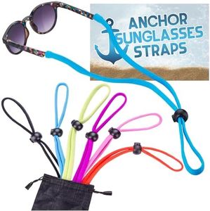 Anchor Glasses Straps Adjustable Sunglasses Straps - Sports Eyeglasses Strap for Kids, Men & Women - Athletic Eye Glasses Holders Around Neck for Reading, Safety & Outdoors