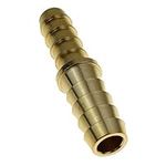 HongBoW Hardware 3 Pcs/Pack Brass Hose Barb Reducer 3/8" x 1/4" Barbed Reducer Fitting Reducing Splicer Mender Union Adapter for Air Water Fuel