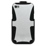 Seidio BD2-HK3IPH4V-GL DILEX Combo Hybrid Case & Holster for iPhone 4 & 4S, 1-Pack (Glossed White)