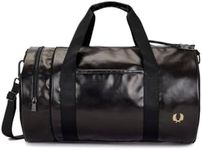 Fred Perry Men Barrel Gym Bag Black - Gold